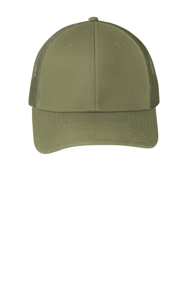 Port Authority Snapback Trucker Cap. C402 — Olive Drab Green — front
