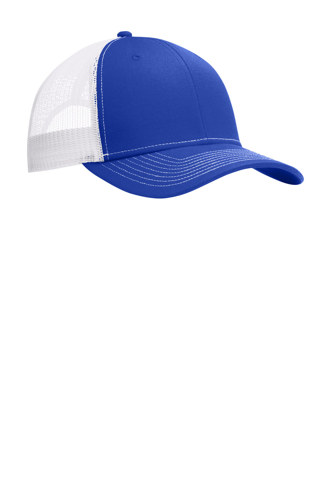 Port Authority Snapback Trucker Cap. C402 — True Royal/ White — front
