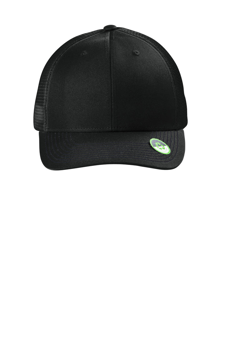 Port Authority Eco Snapback Trucker Cap C402ECO — Deep Black — front