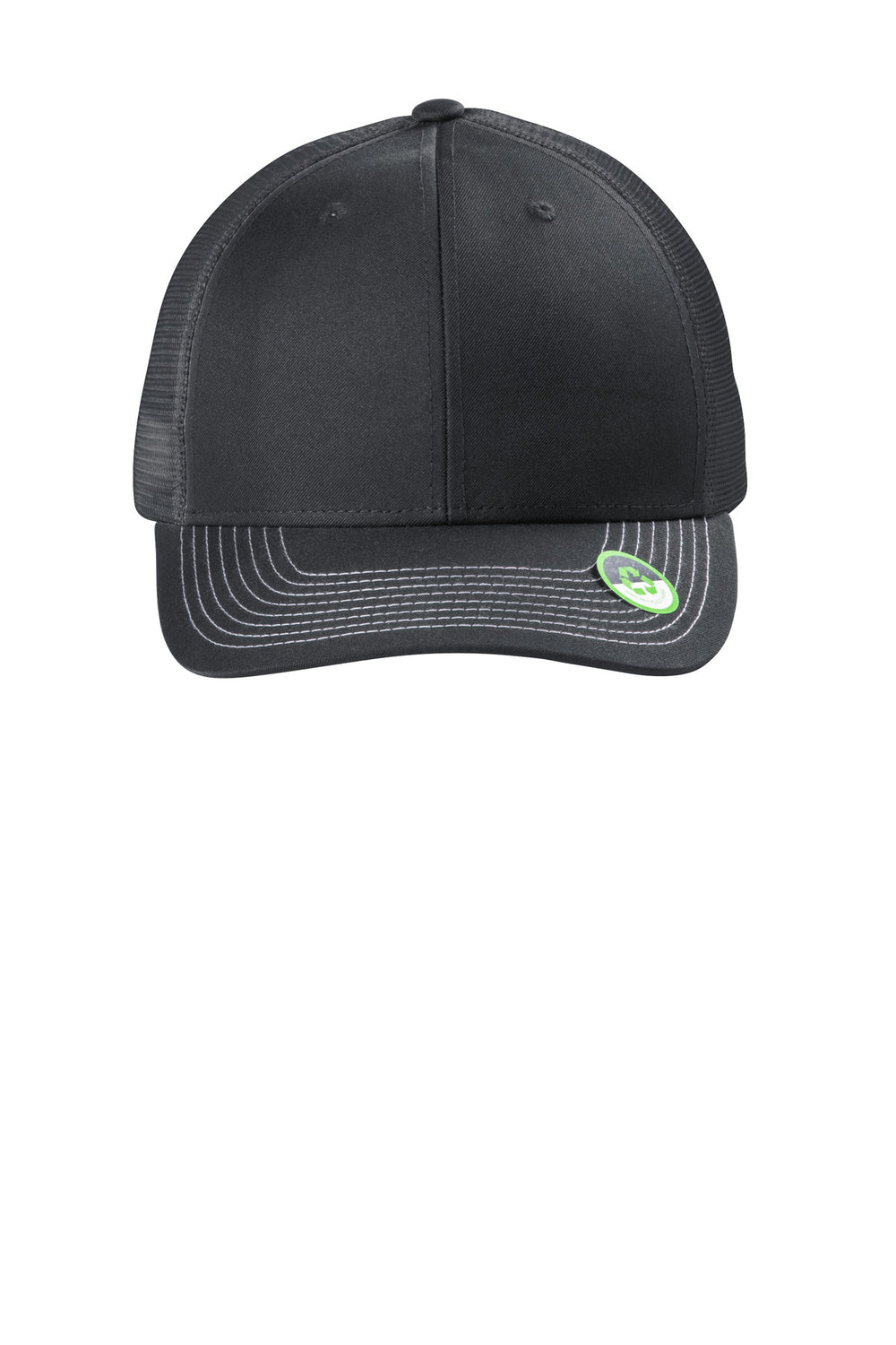 Port Authority Eco Snapback Trucker Cap C402ECO — Grey Steel — front