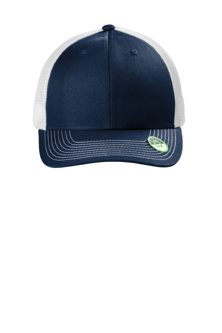 Port Authority Eco Snapback Trucker Cap C402ECO — True Navy/ White — front