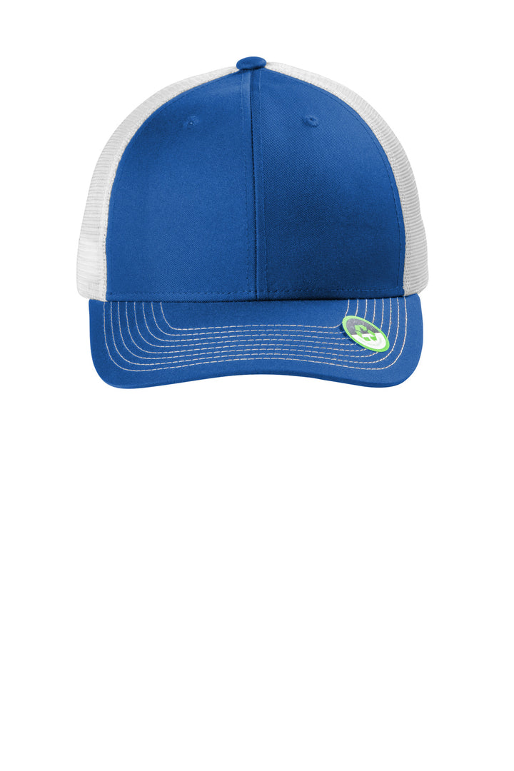 Port Authority Eco Snapback Trucker Cap C402ECO — True Royal/ White — front