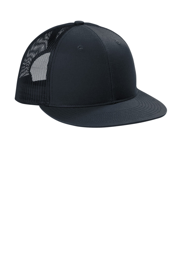 Port Authority Snapback Flat Bill Trucker Cap C407 — Rich Navy — front