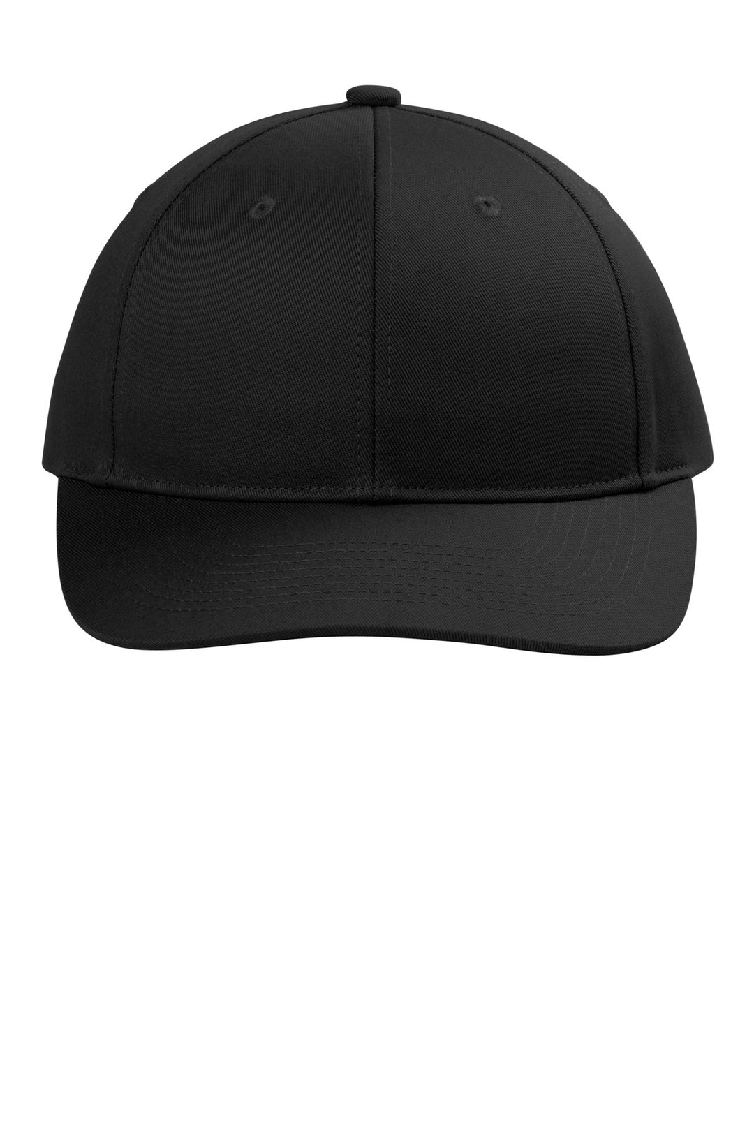 Port Authority Snapback Cap C408 — Black — front