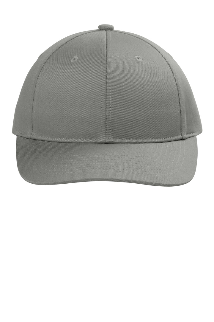 Port Authority Snapback Cap C408 — Gusty Grey — front