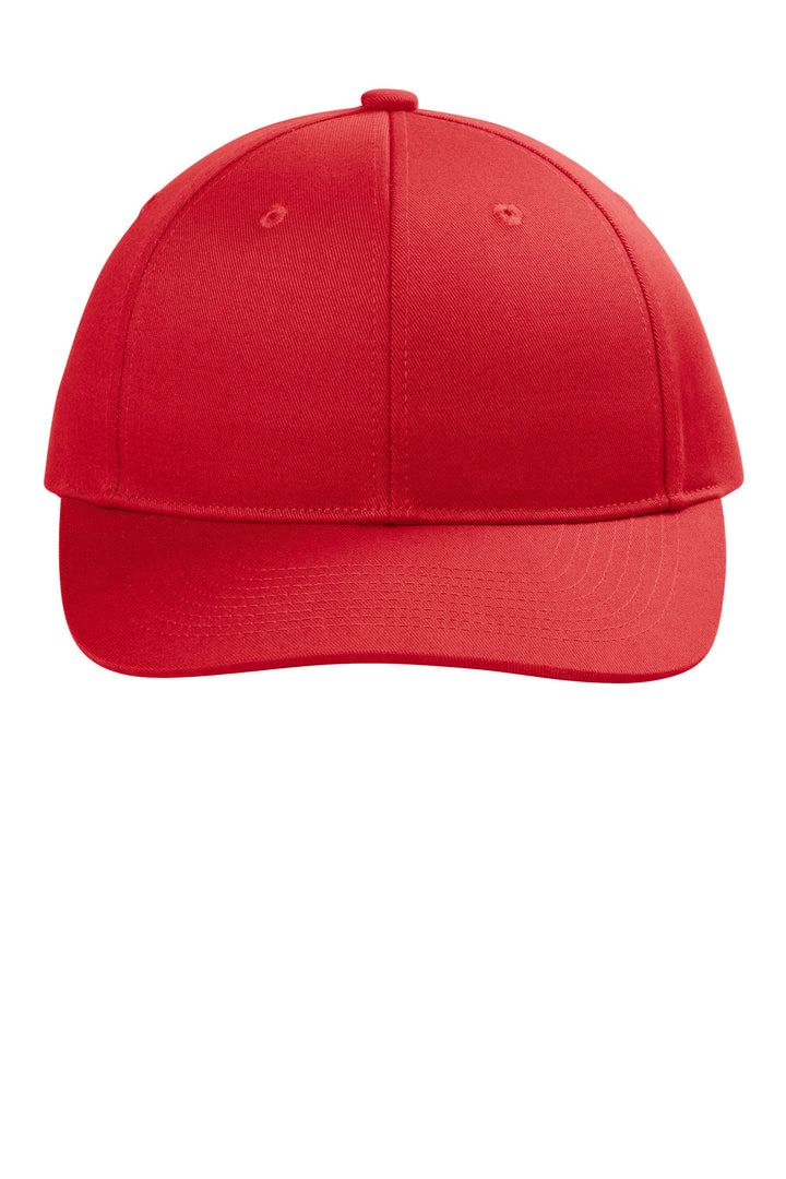 Port Authority Snapback Cap C408 — True Red — front