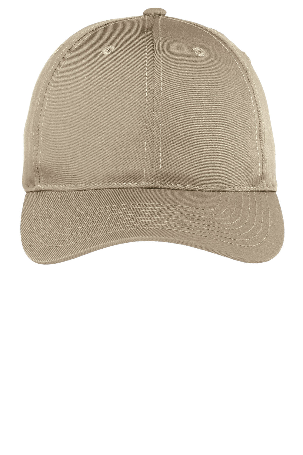 Port Authority Fine Twill Cap.  C800 — Khaki — front