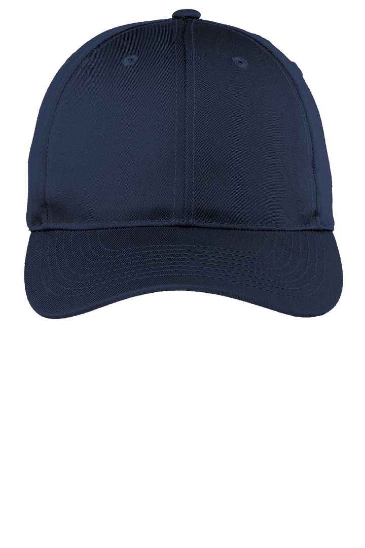 Port Authority Fine Twill Cap.  C800 — Navy — front