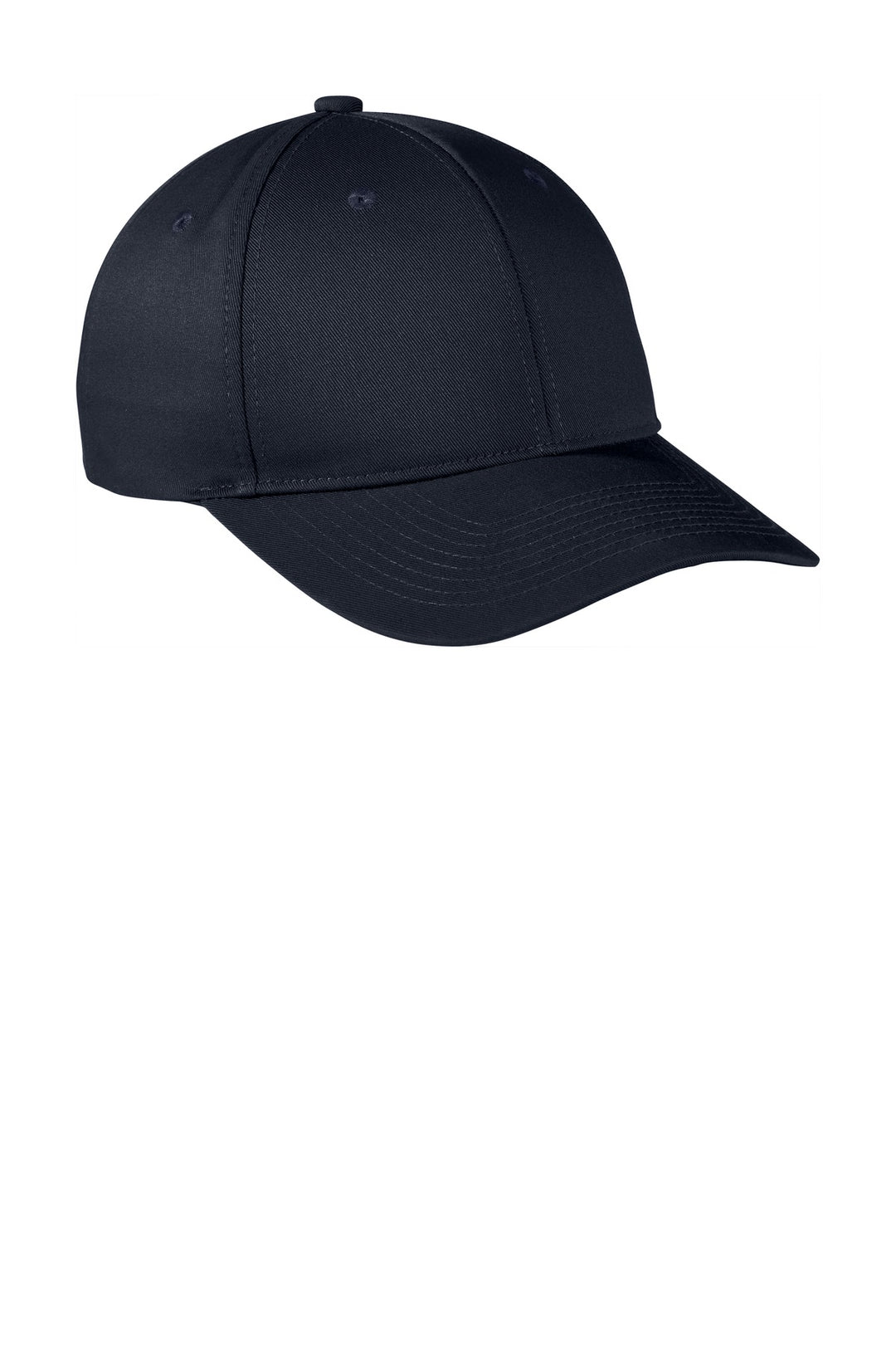 Port Authority  Snapback Fine Twill Cap  C801 — Navy — front