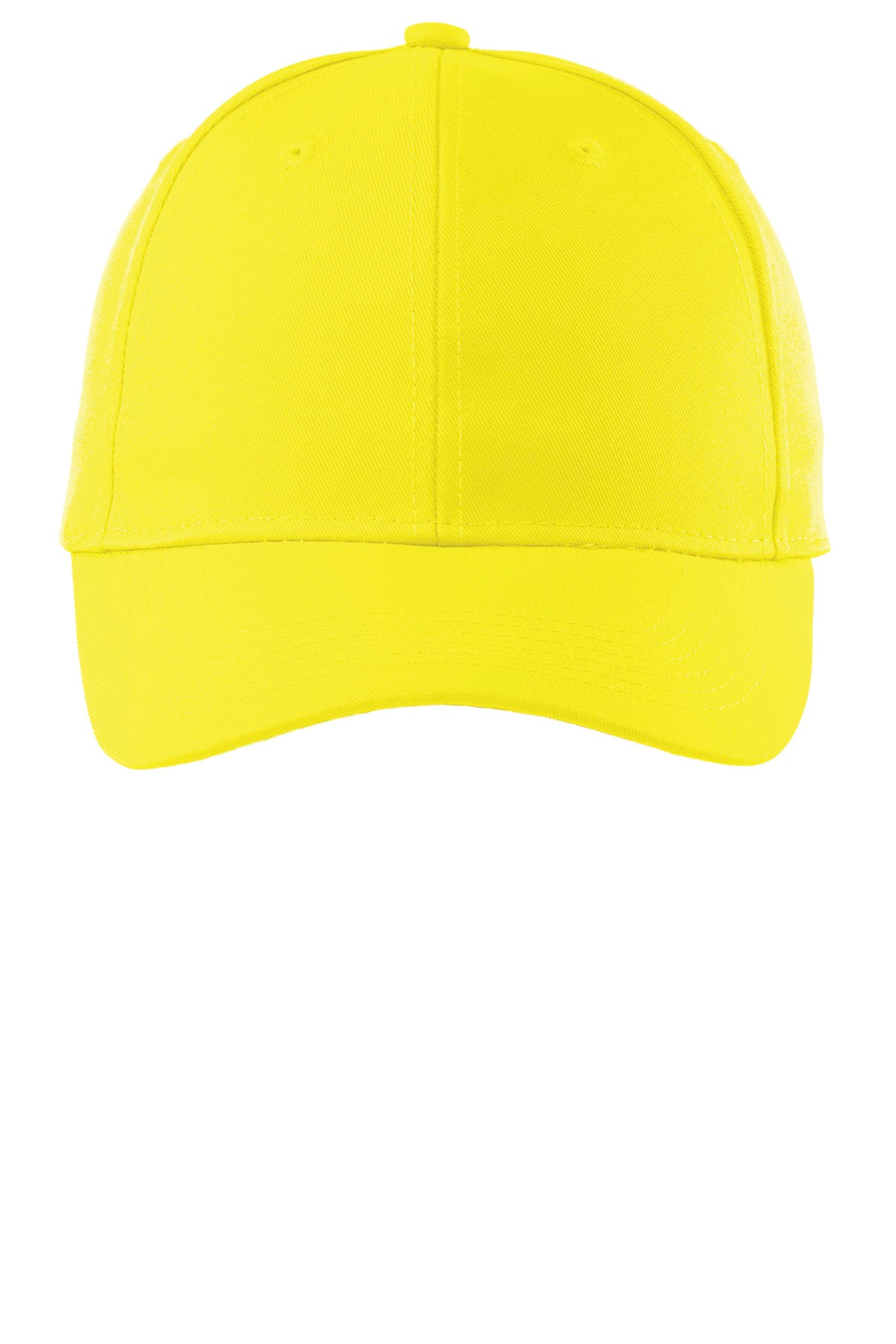Port Authority Solid Enhanced Visibility Cap. C806 — Safety Yellow — front