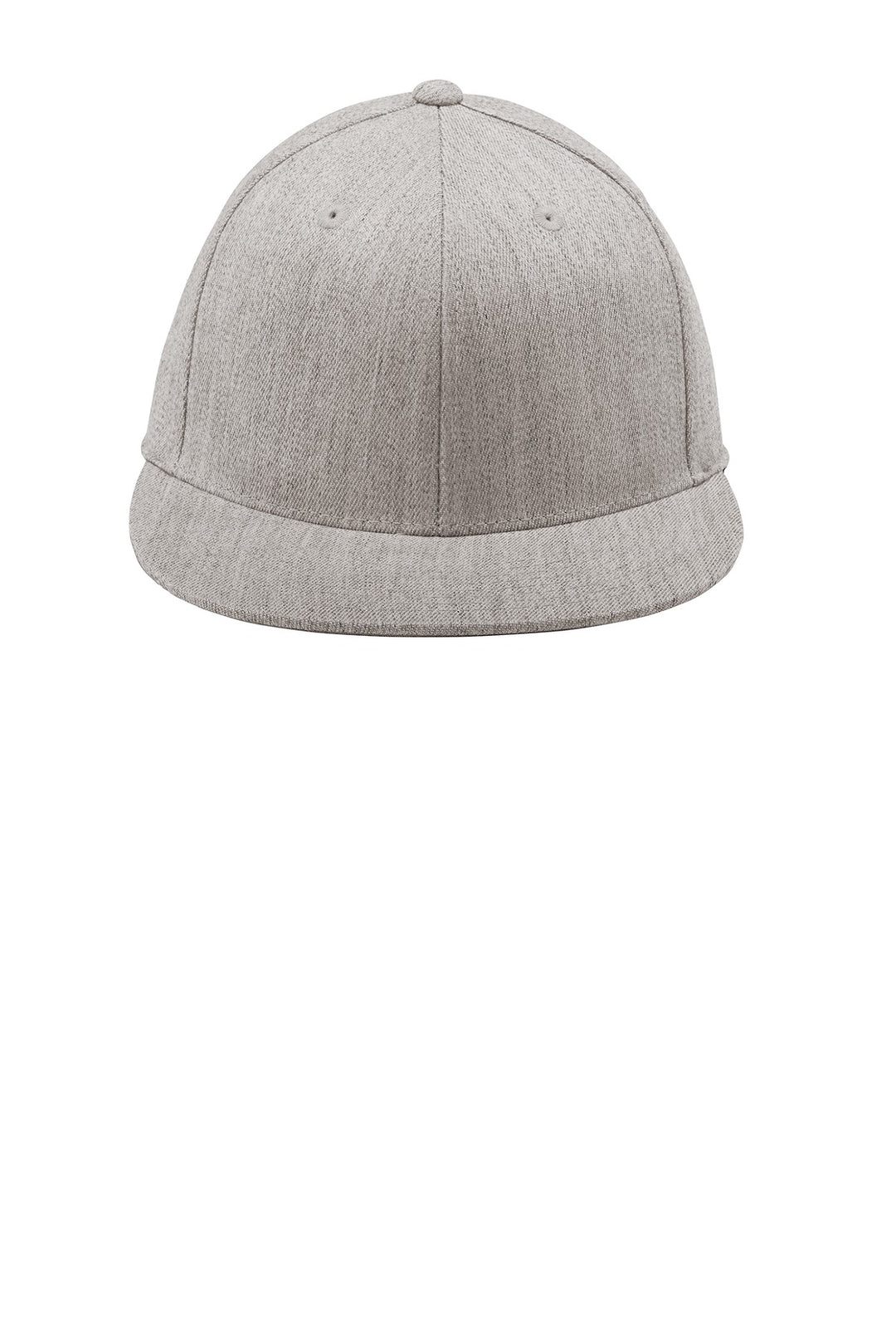 Port Authority Flexfit 210 Flat Bill Cap. C808 — Heather Grey — front