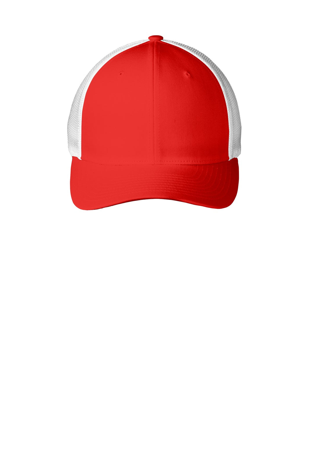 Port Authority Flexfit Mesh Back Cap. C812 — True Red/ White — front