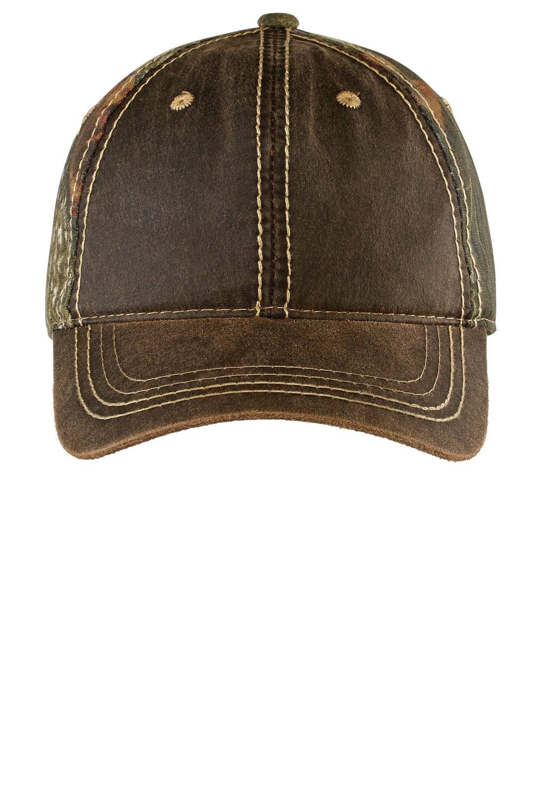 Port Authority Pigment Print Camouflage Cap. C819 — Mossy Oak Break-Up Country — front