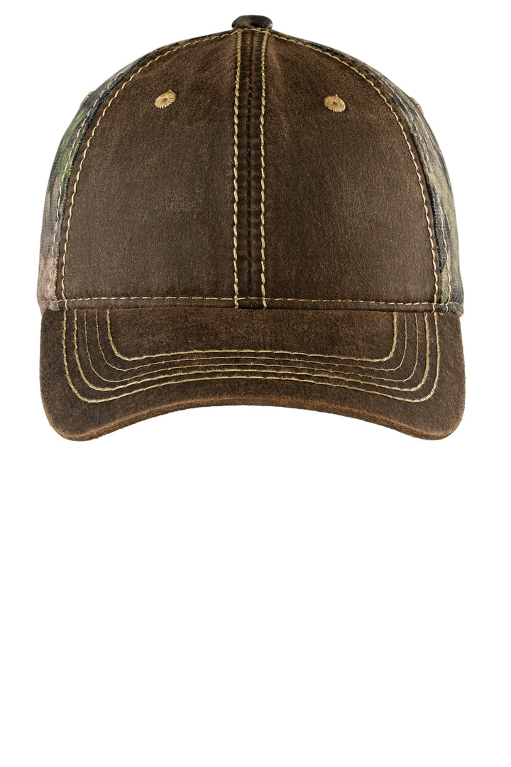 Port Authority Pigment Print Camouflage Cap. C819 — Mossy Oak New Break-Up — front