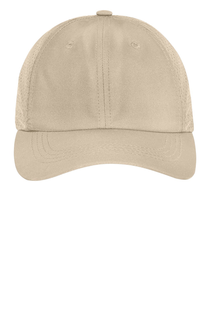 Port Authority Perforated Cap. C821 — Stone — front