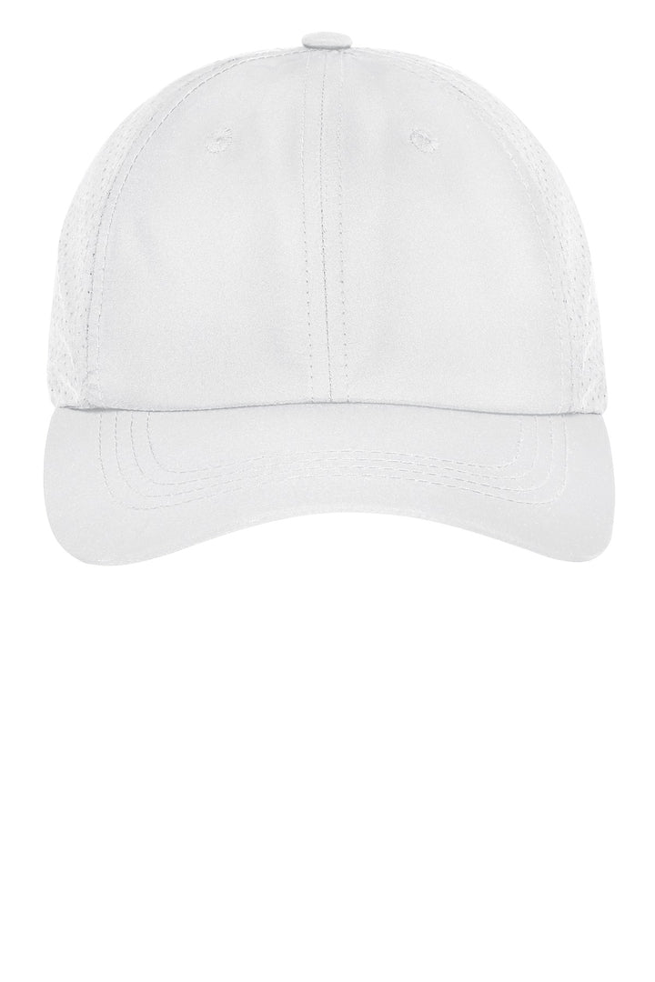Port Authority Perforated Cap. C821 — White — front