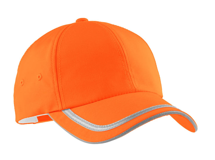Port Authority Enhanced Visibility Cap.  C836 — Safety  Orange — front