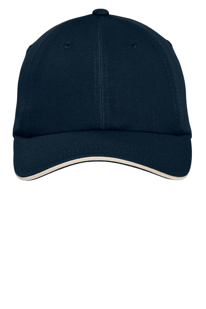 Port Authority Dry Zone Cap.  C838 — Classic Navy/ White — front