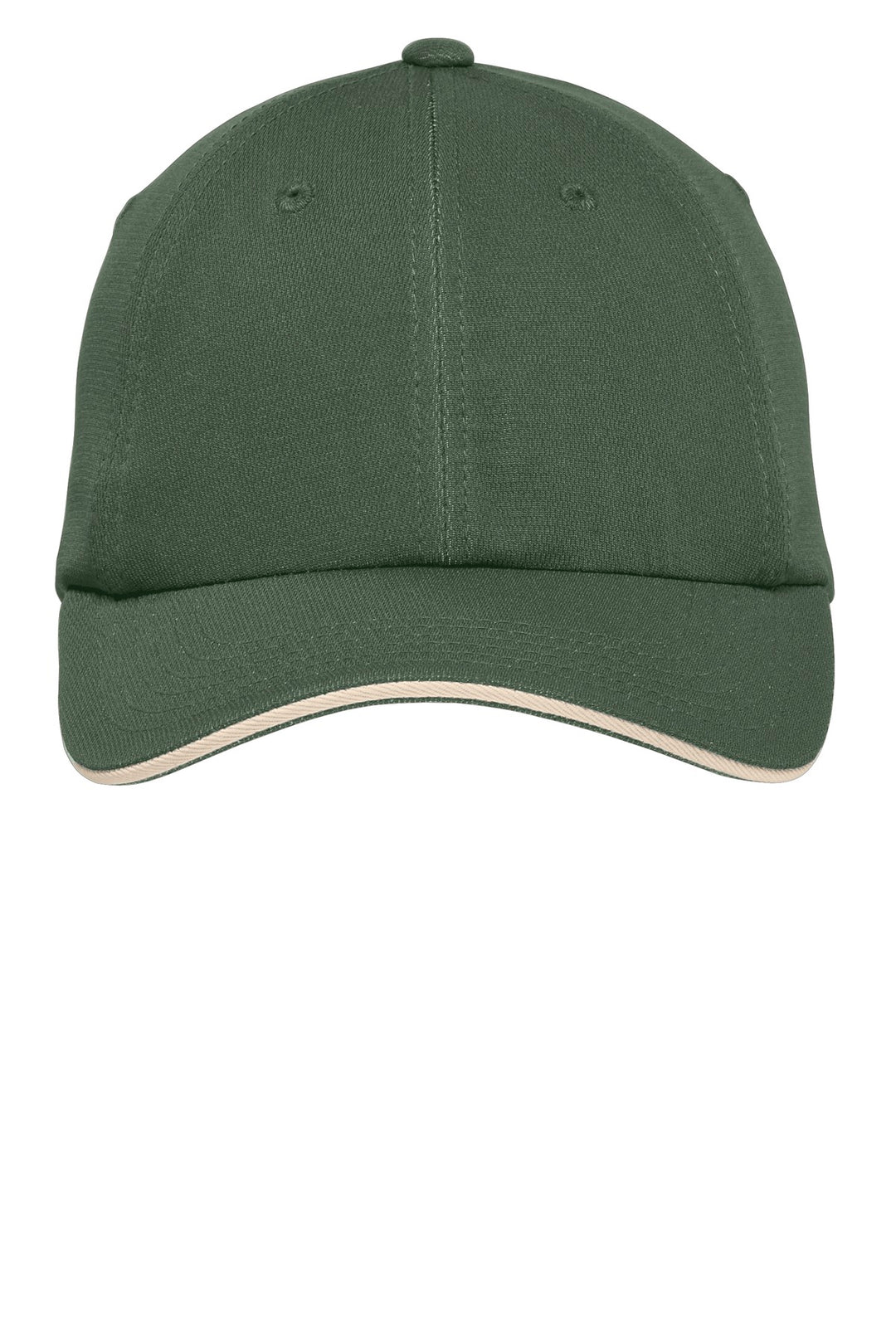 Port Authority Dry Zone Cap.  C838 — Olive/ Stone — front