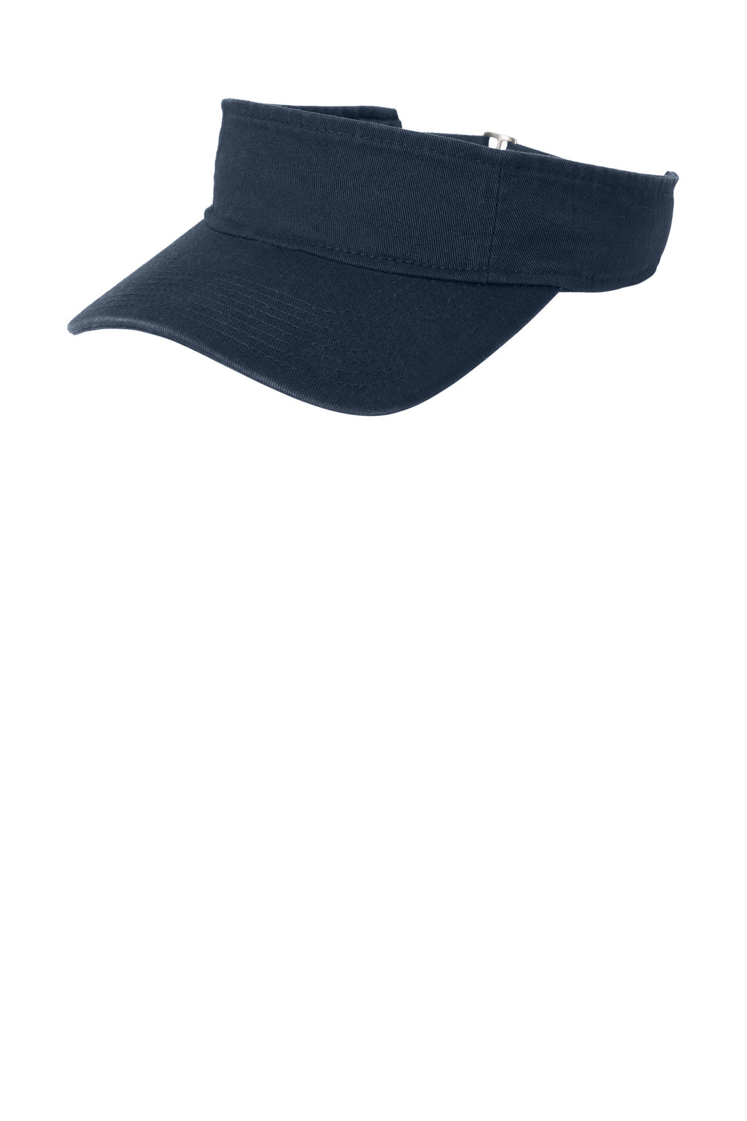 Port Authority Enzyme Wash Fashion Visor.  C840 — Classic Navy — front