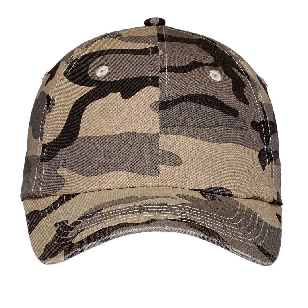 Port Authority Camouflage Cap.  C851 — Desert Camo — front