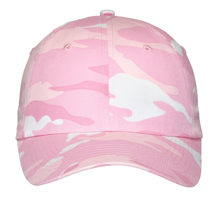 Port Authority Camouflage Cap.  C851 — Pink Camo — front