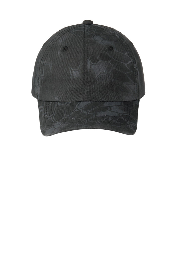 Port Authority Pro Camouflage Series Garment-Washed Cap.  C871 — Kryptek Typhon — front