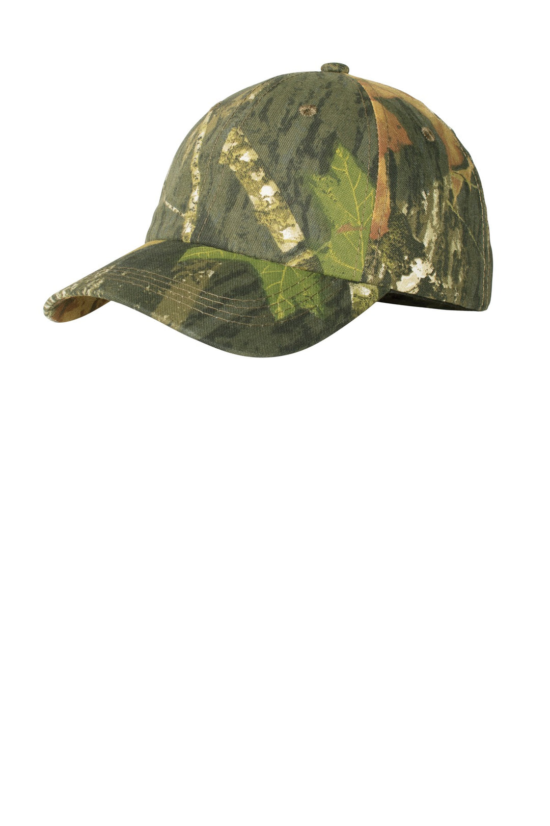 Port Authority Pro Camouflage Series Garment-Washed Cap.  C871 — Mossy Oak New Break-Up — front