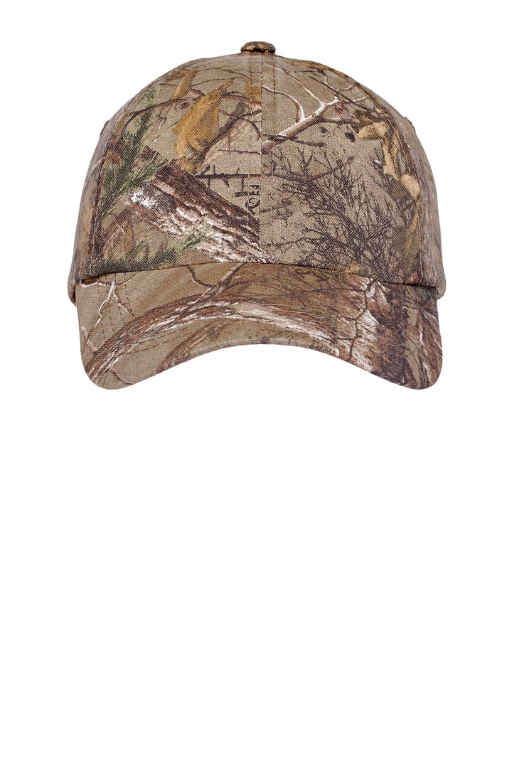 Port Authority Pro Camouflage Series Garment-Washed Cap.  C871 — Realtree Xtra — front