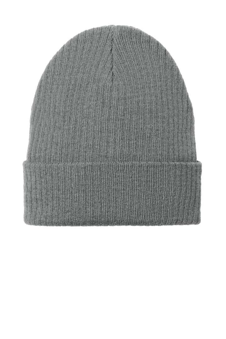 Port Authority C-FREE Recycled Beanie C880 — Smoke Grey — front