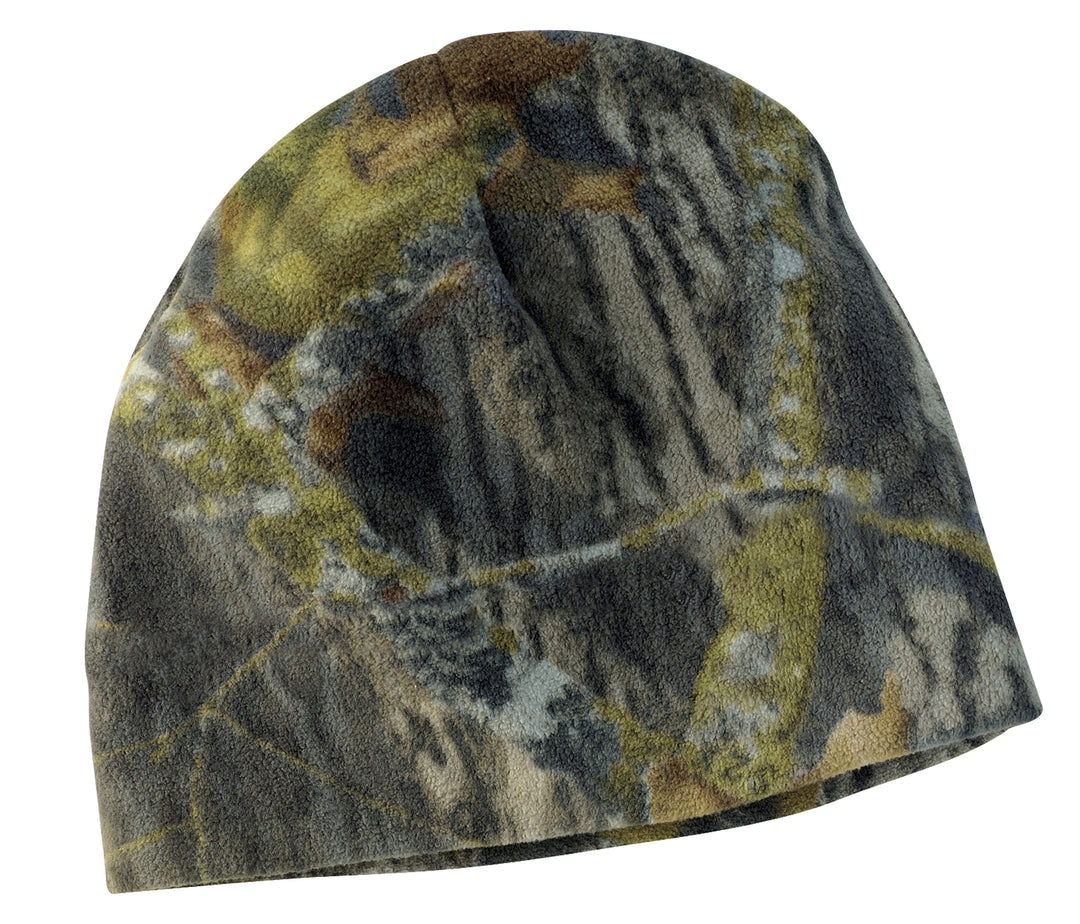 Port Authority Camouflage Fleece Beanie. C901 — Mossy Oak New Break-Up — front
