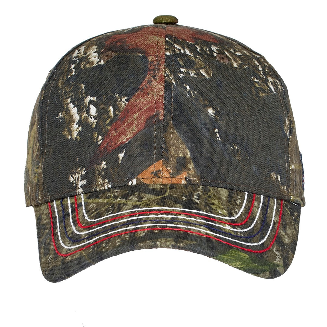Port Authority Americana Contrast Stitch Camouflage Cap. C909 — Mossy Oak New Break-Up — front