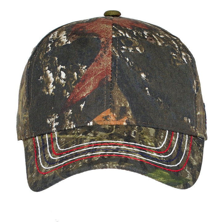 Port Authority Americana Contrast Stitch Camouflage Cap. C909 — Mossy Oak New Break-Up — front