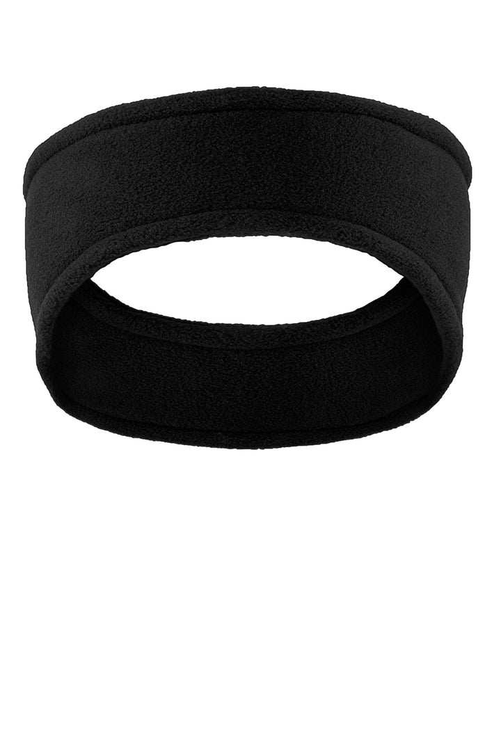 Port Authority R-Tek Stretch Fleece Headband.  C910 — Black — front