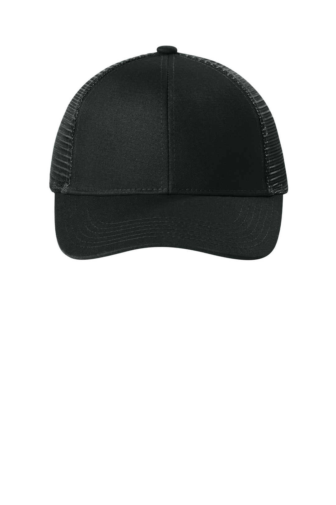 Port Authority Adjustable Mesh Back Cap. C911 — Black — front