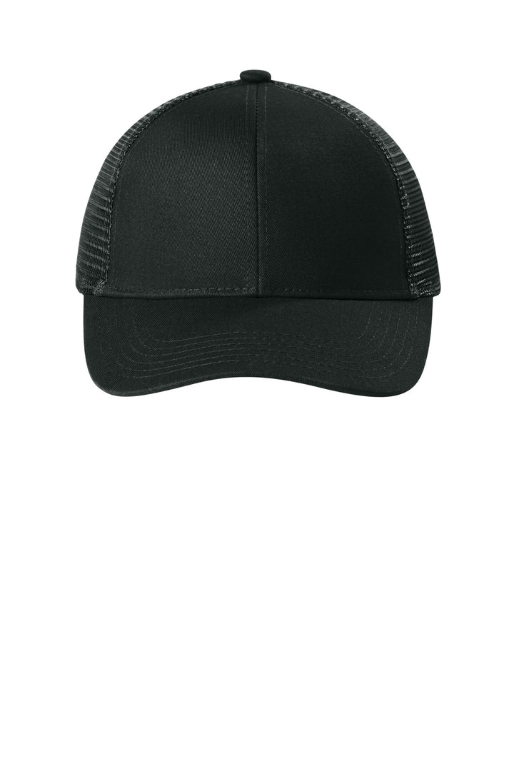 Port Authority Adjustable Mesh Back Cap. C911 — Black — front