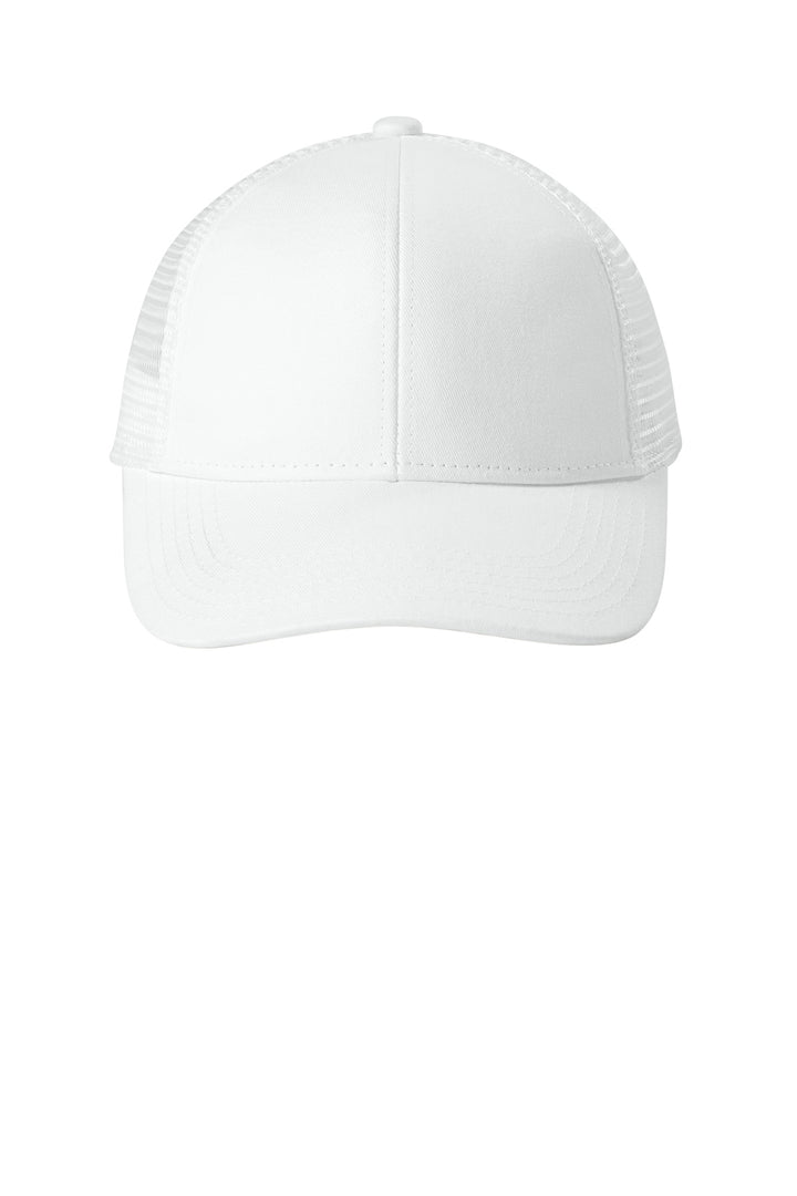 Port Authority Adjustable Mesh Back Cap. C911 — White — front