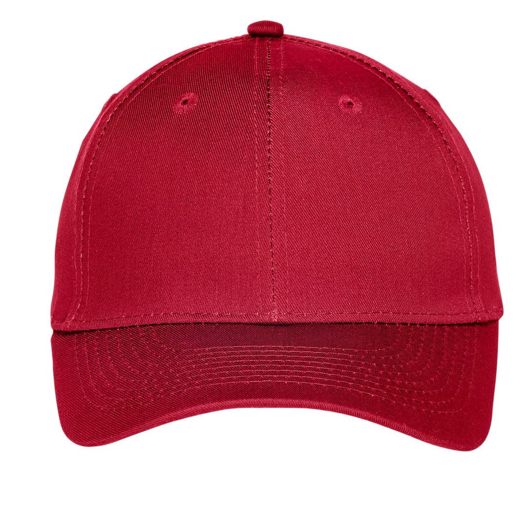 Port Authority Uniforming Twill Cap. C913 — Red — front