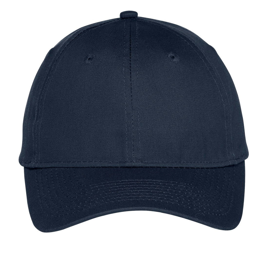 Port Authority Six-Panel Unstructured Twill Cap. C914 — Navy — front