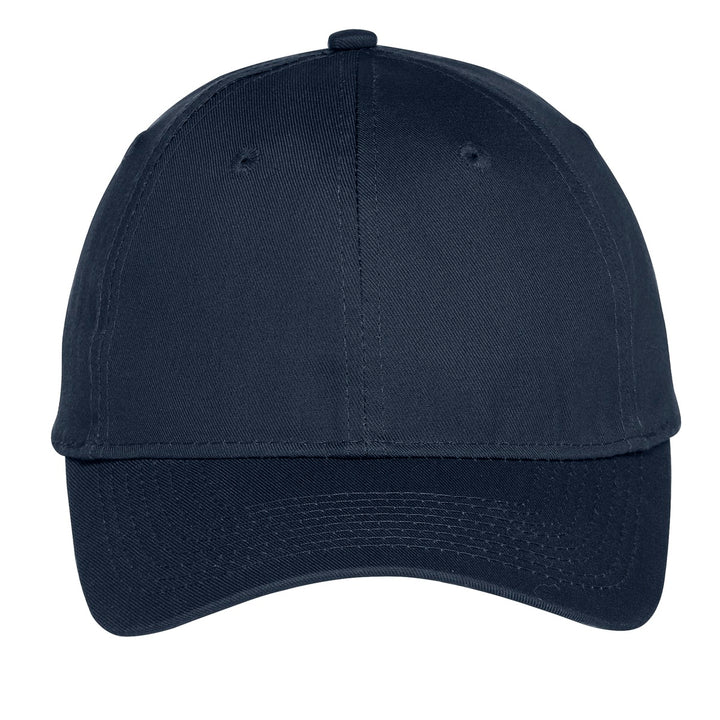 Port Authority Six-Panel Unstructured Twill Cap. C914 — Navy — front