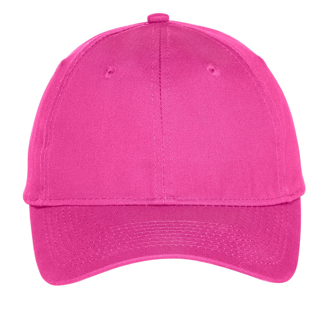 Port Authority Six-Panel Unstructured Twill Cap. C914 — Sangria — front