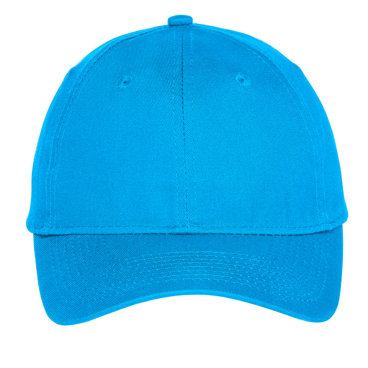 Port Authority Six-Panel Unstructured Twill Cap. C914 — Sapphire — front