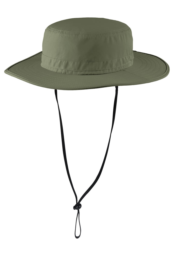 Port Authority Outdoor Wide-Brim Hat. C920 — Olive Leaf — front