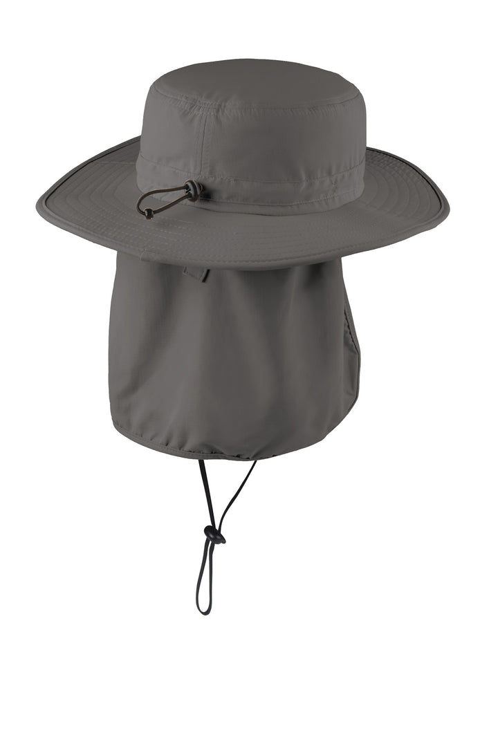 Port Authority Outdoor Wide-Brim Hat. C920 — Sterling Grey — front