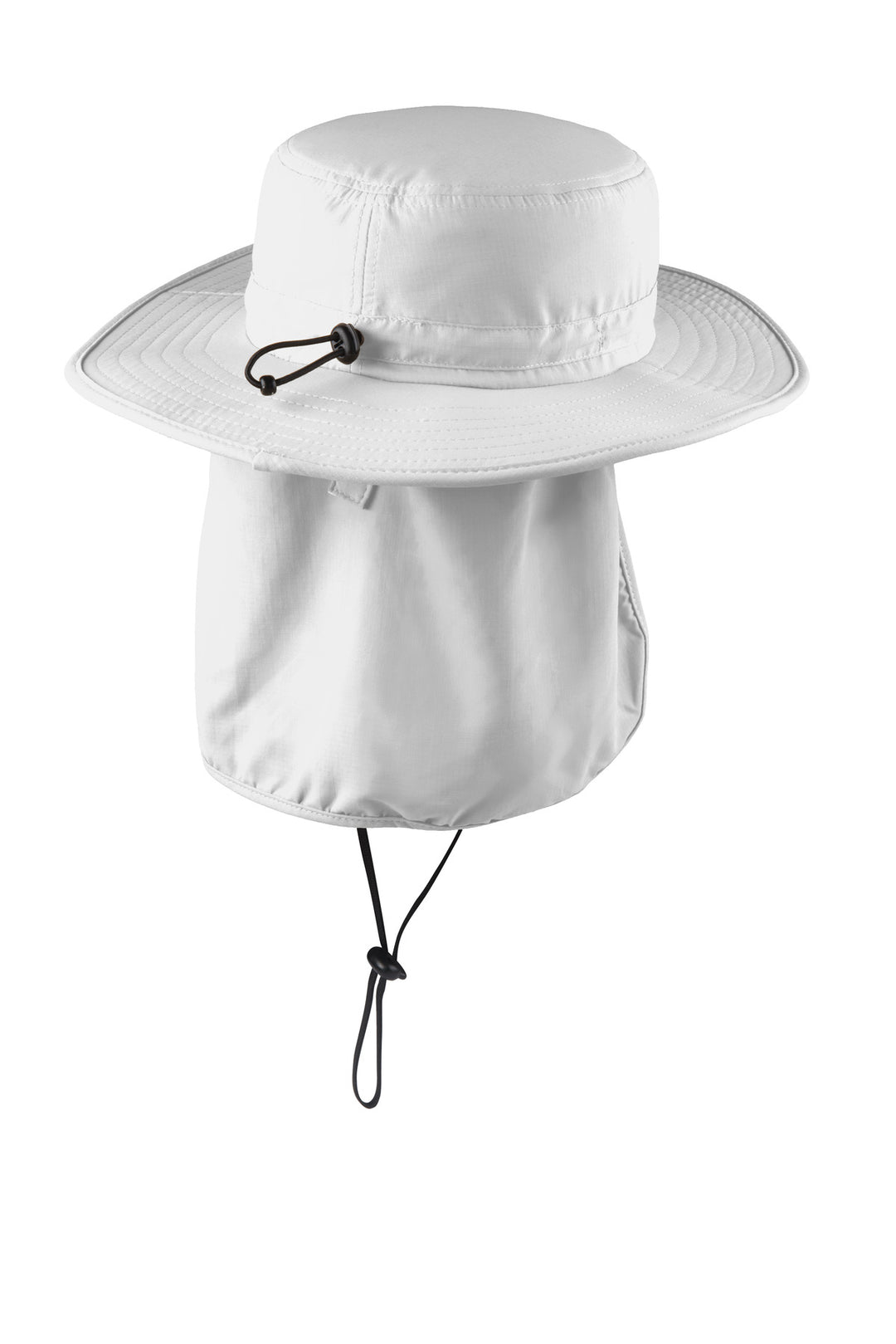 Port Authority Outdoor Wide-Brim Hat. C920 — White — front