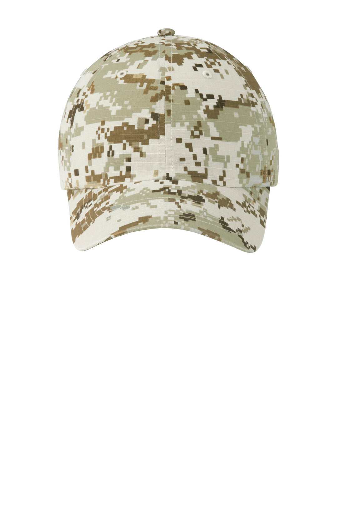 Port Authority Digital Ripstop Camouflage Cap. C925 — Sand Camo — front