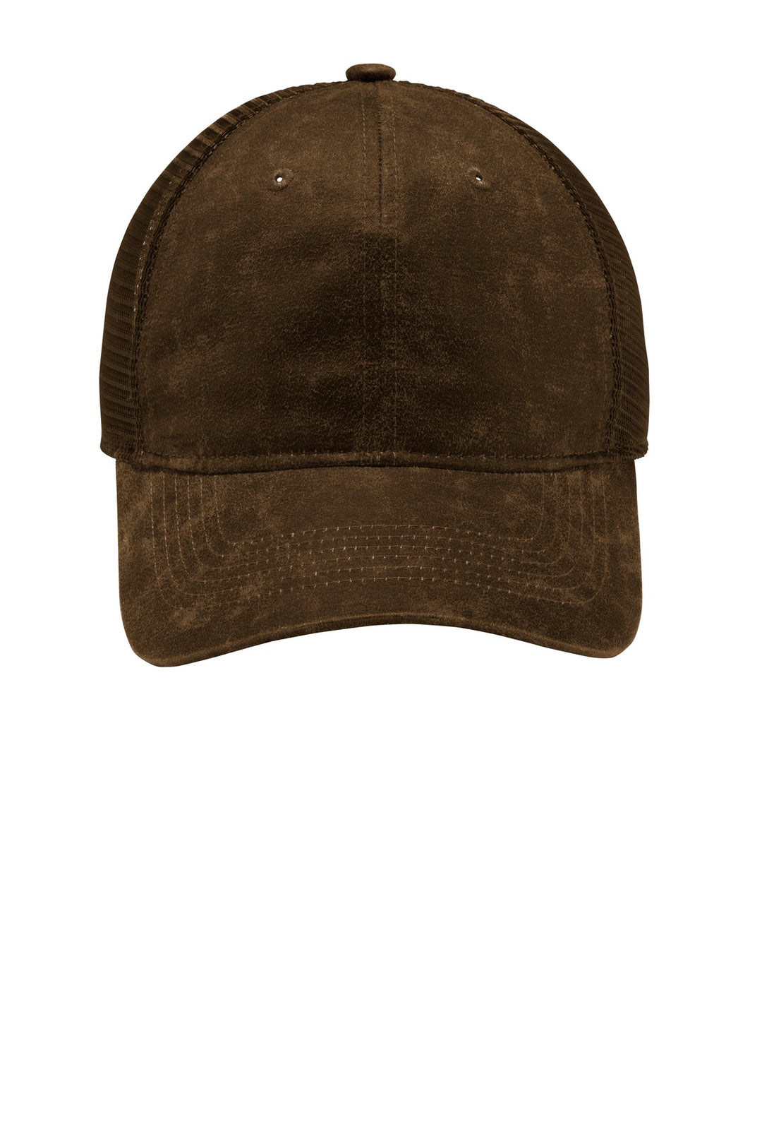 Port Authority  Pigment Print Mesh Back Cap. C927 — Brown — front