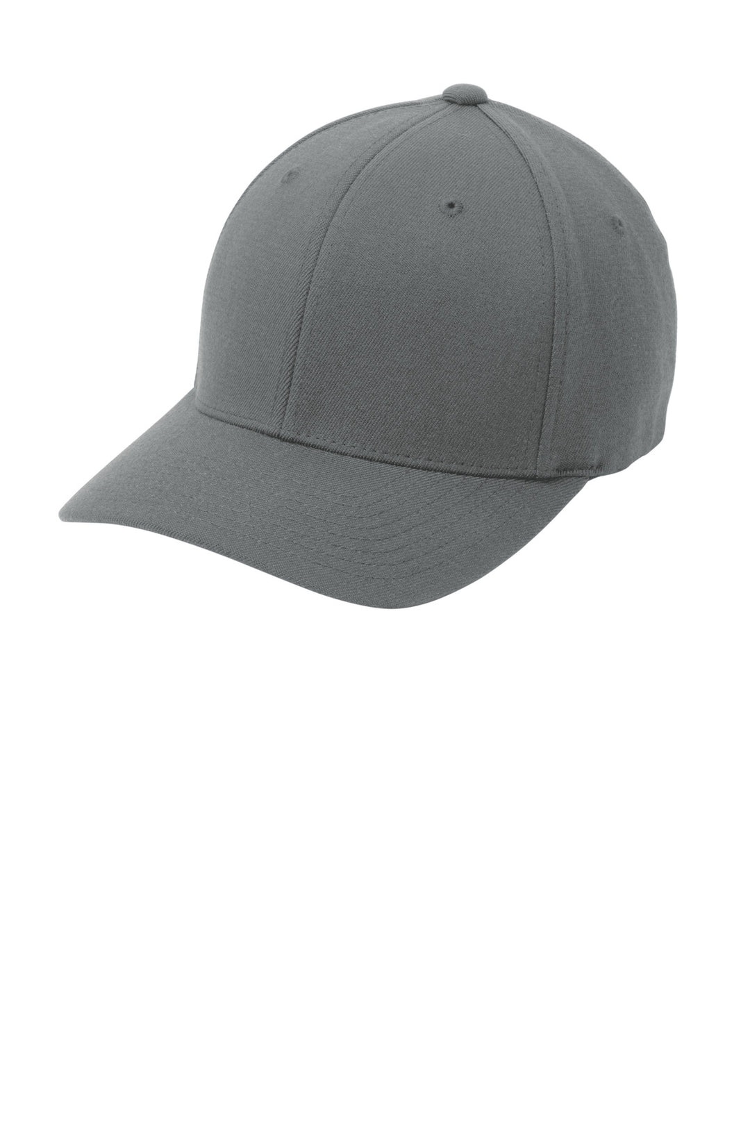 Port Authority Flexfit Wool Blend Cap. C928 — Grey — front