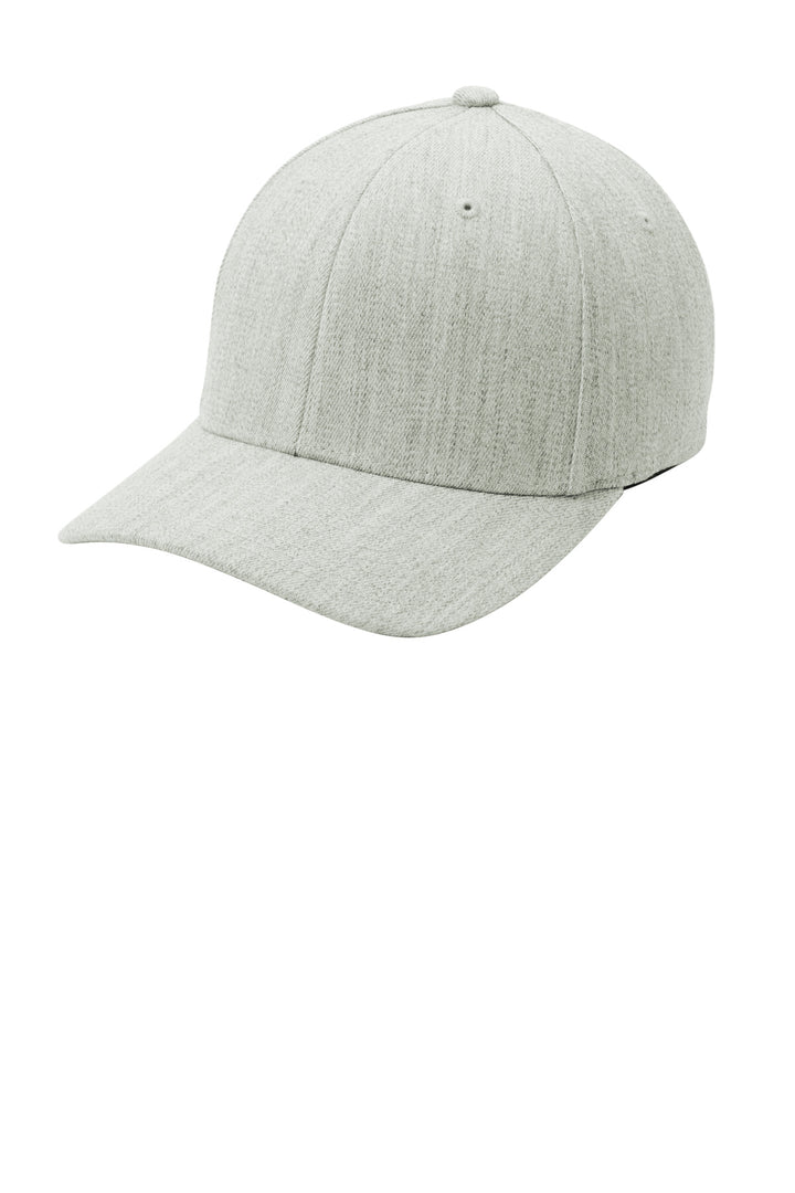 Port Authority Flexfit Wool Blend Cap. C928 — Light Heather Grey — front