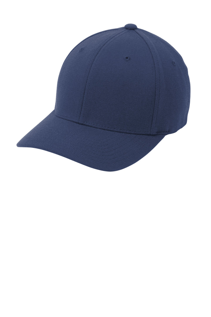 Port Authority Flexfit Wool Blend Cap. C928 — Navy — front